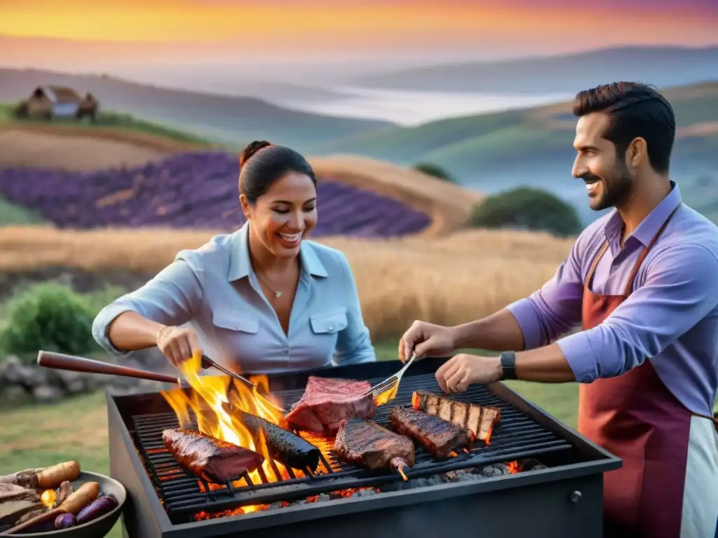 Amantes del asado en Uruguay disfrutan de una parrillada con Meetups aficionados asado Uruguay