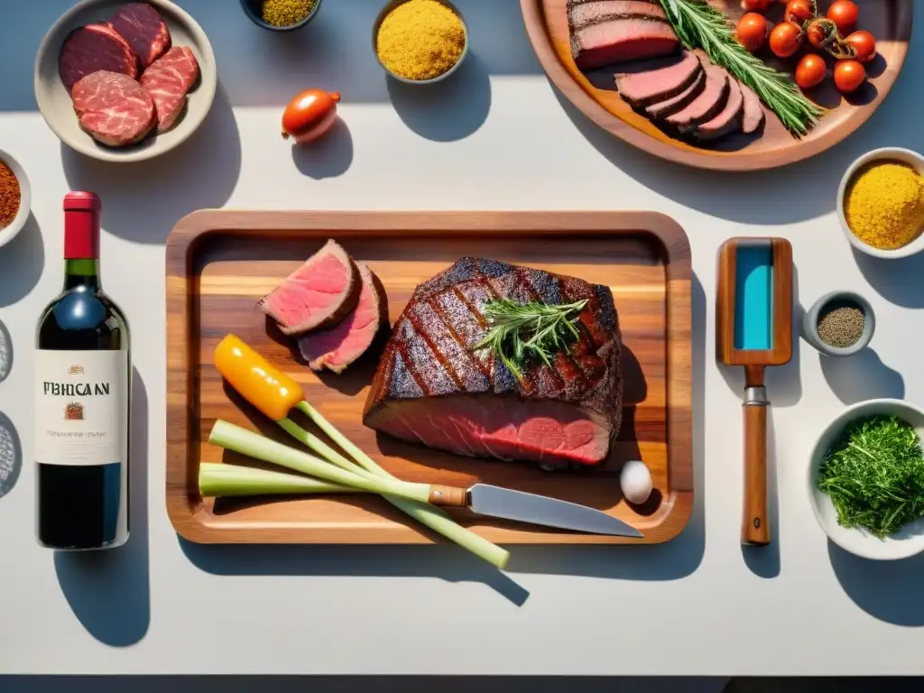 Un ambiente cálido y acogedor de un asado uruguayo tradicional paso a paso