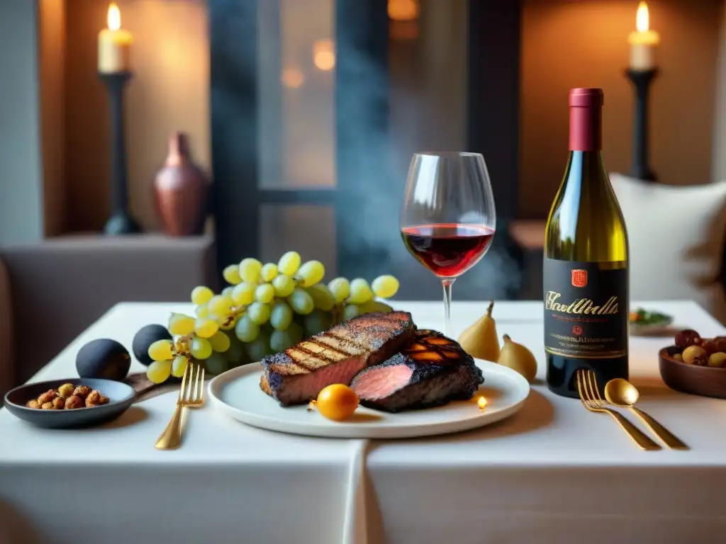 Armonioso maridaje de vinos, achuras y morcillas en un elegante asado