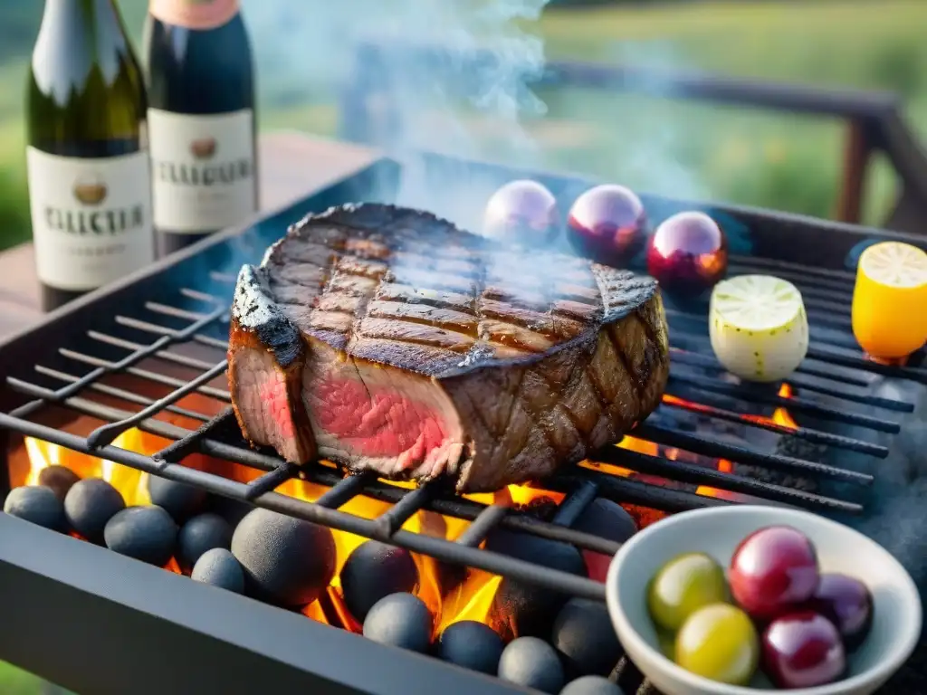 Un asado perfecto con maridaje de vinos uruguayos, suculento y tentador