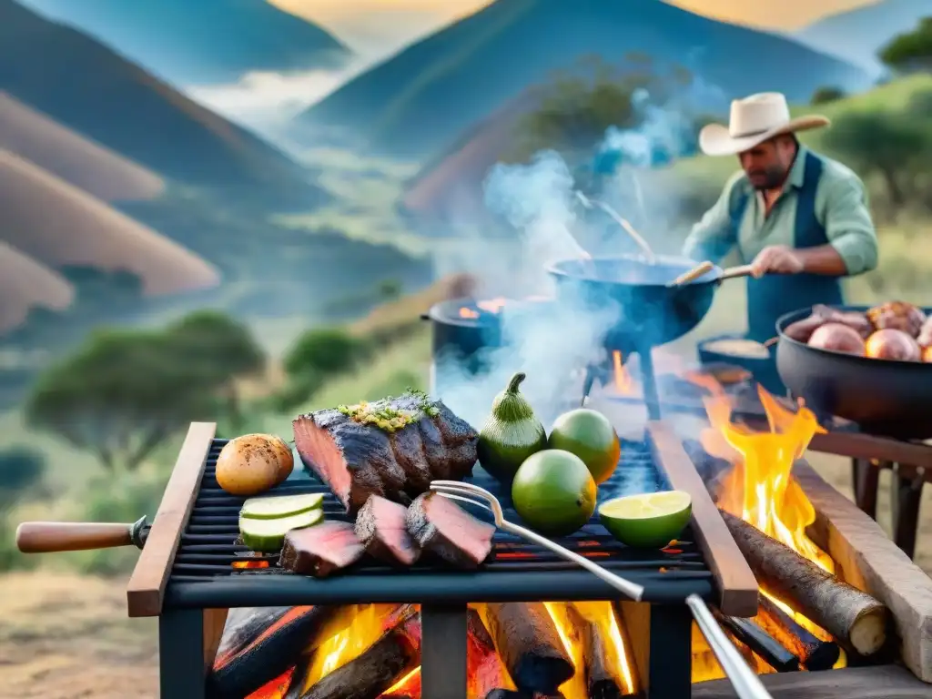 Un asado tradicional uruguayo en Cerro Largo con gauchos y sabores únicos