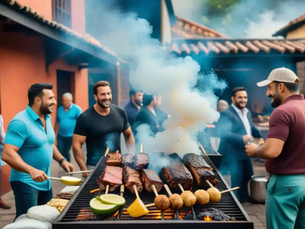 Un asado tradicional uruguayo en Colonia, con historia, tradición y alegría de la cultura local