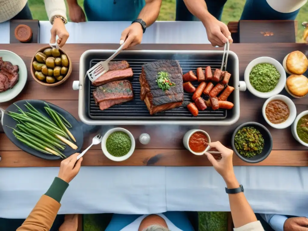 Un asado tradicional uruguayo con maridajes innovadores en un entorno campestre