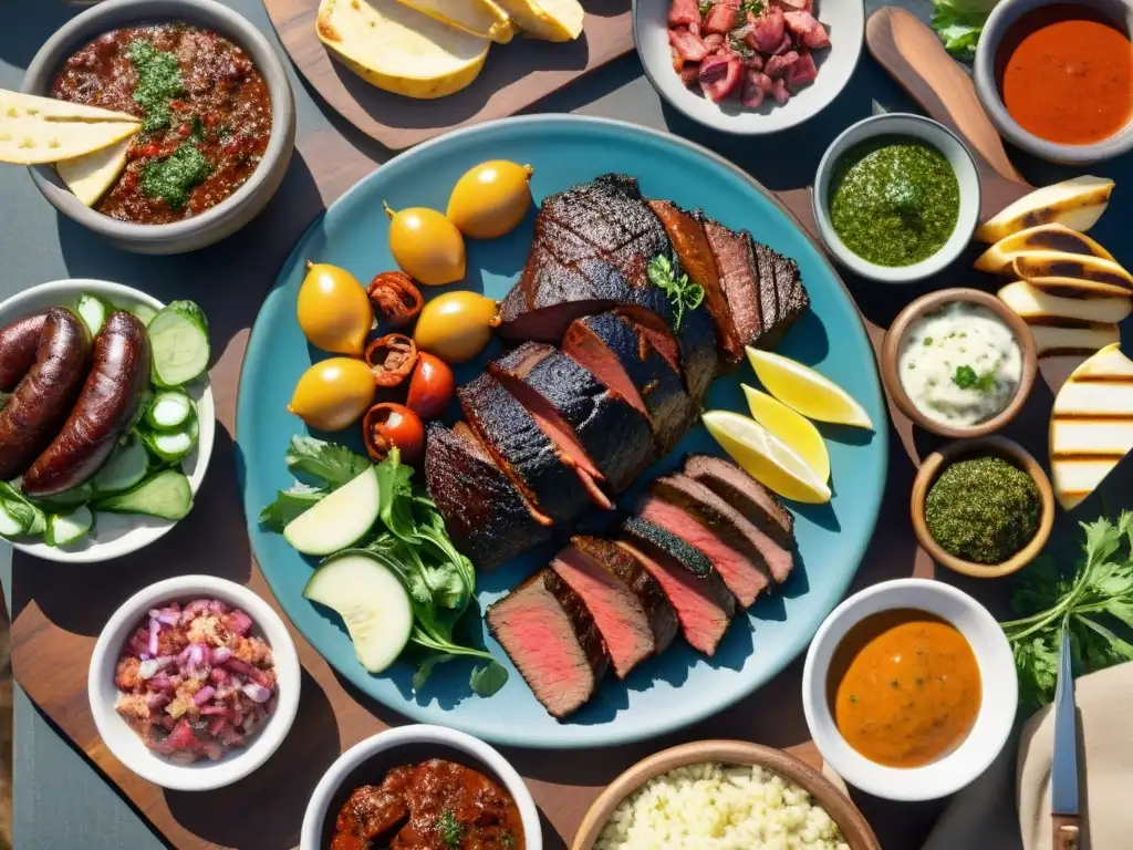 Un asado tradicional uruguayo con menú adaptado para diferentes gustos