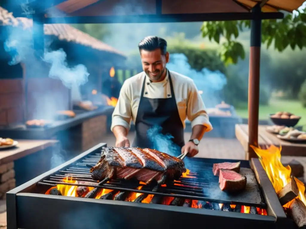 Un asado uruguayo en un entorno pintoresco: eventos memorables con asado uruguayo