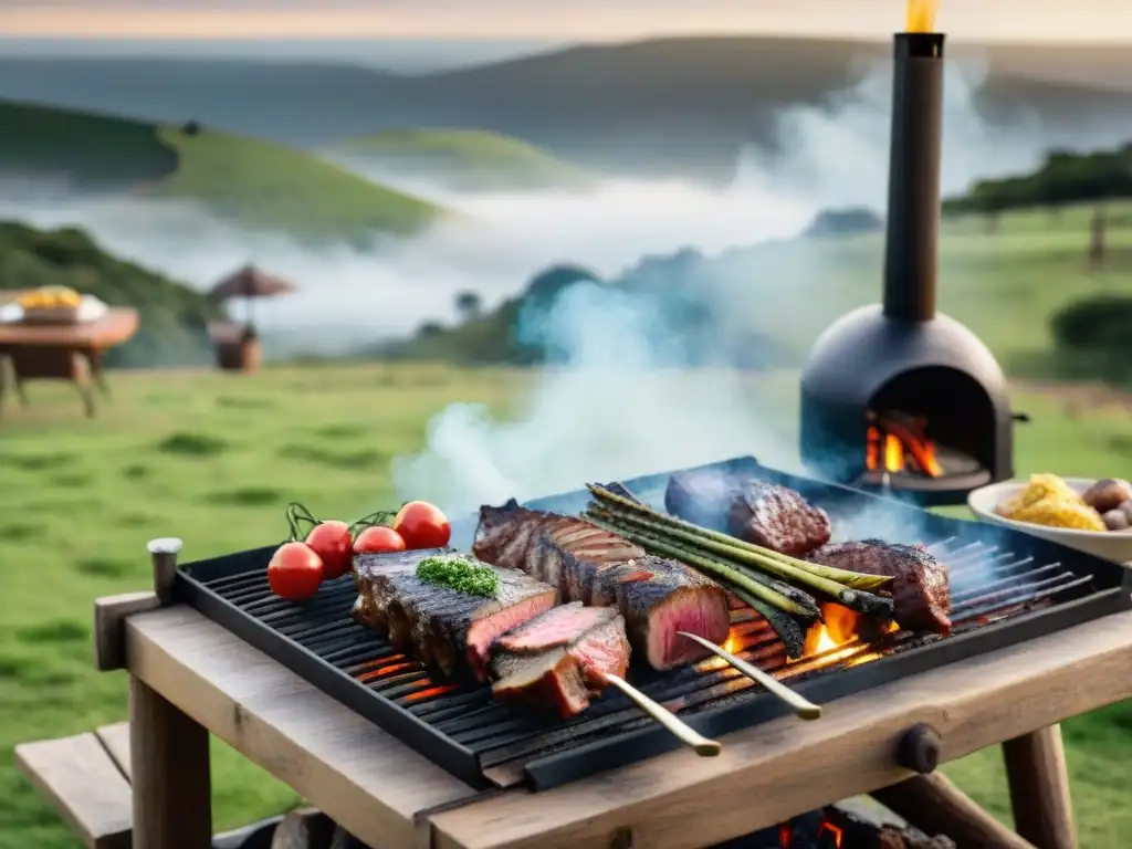 Un asado uruguayo en una estancia lujosa: Secretos del asado en Uruguay