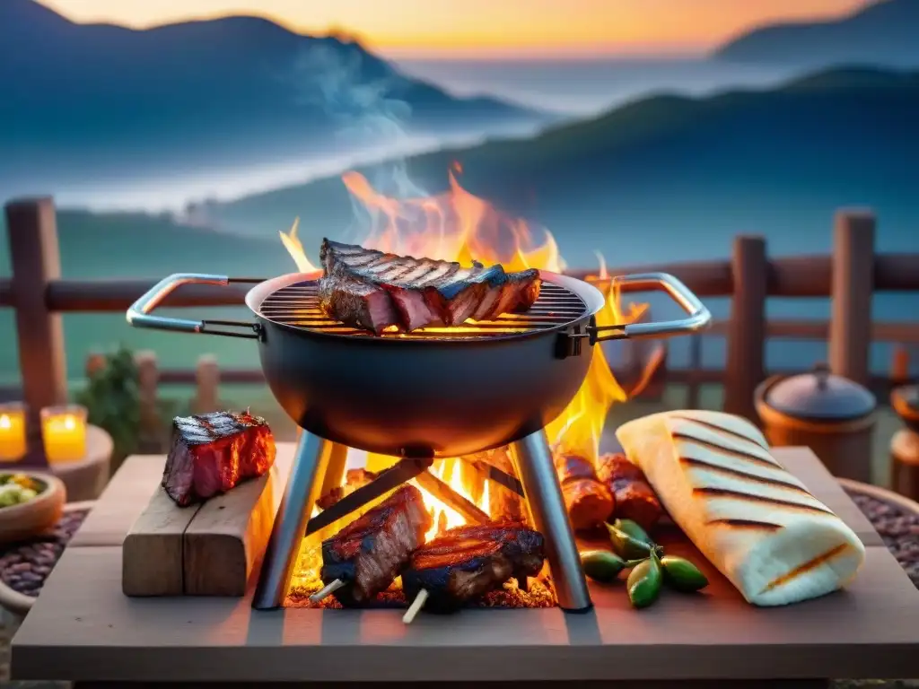 Un asado uruguayo perfecto bajo las estrellas: parrillada nocturna que invita a vivir momentos inolvidables con amigos