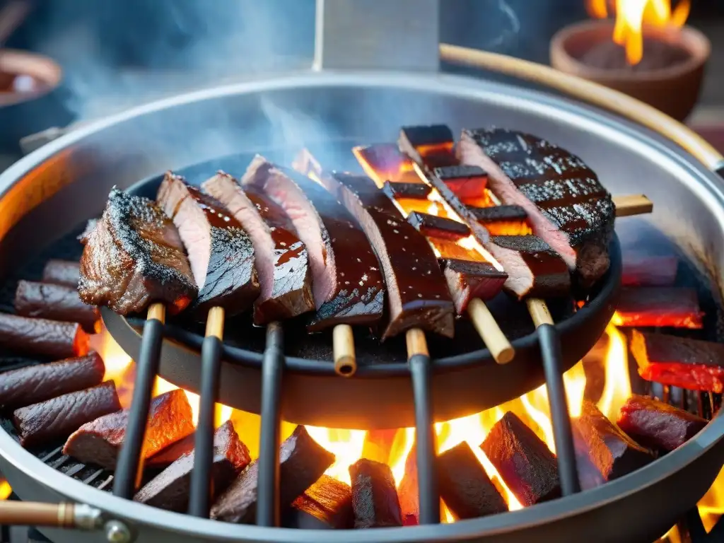 Un asado uruguayo tradicional con chocolate picante, una deliciosa fusión de sabores