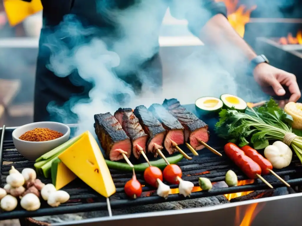 Un asado uruguayo tradicional con nuevas técnicas, fusionando tradición y modernidad en una experiencia culinaria única