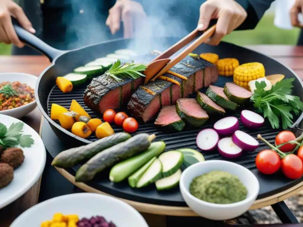 Un asado vegano vibrante en parrilla uruguaya: recetas asado vegano Uruguay