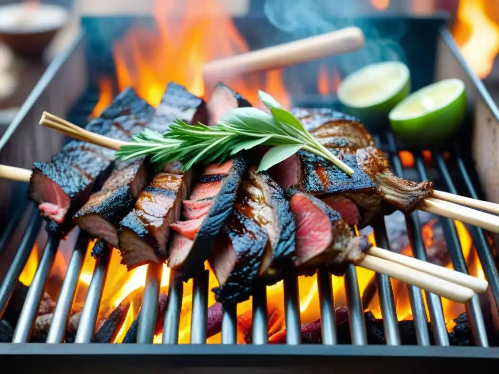 Un asombroso asado de avestruz en parrilla tradicional argentina, técnicas de asado avestruz sorprender