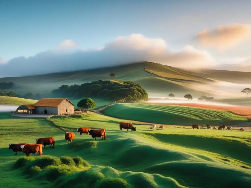 Un atardecer mágico en Uruguay: escapadas boutiques campo asado uruguayo