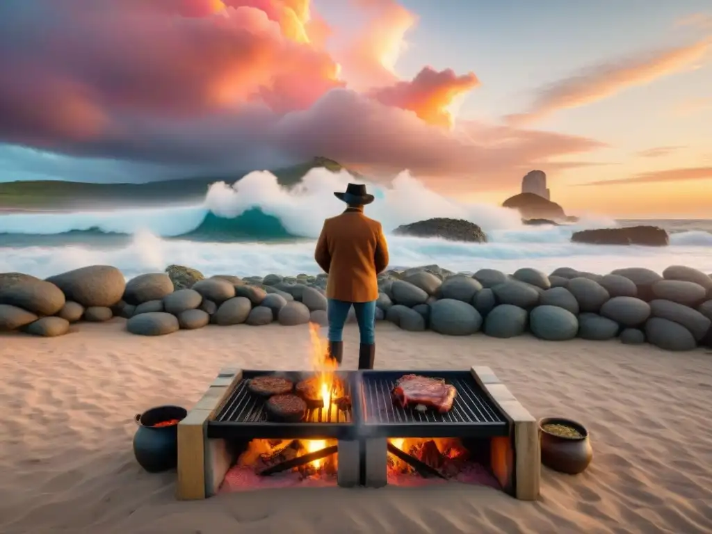 Atardecer en la playa: asado uruguayo, chefs gauchos, invitados internacionales