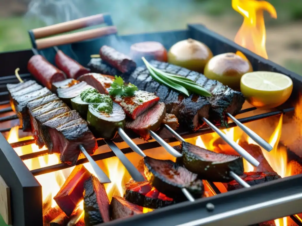 Disfruta de un auténtico asado uruguayo en el campo con variedad de cortes y acompañamientos