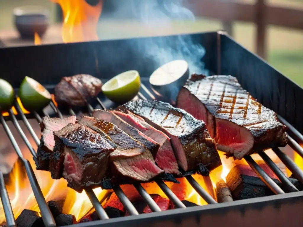 Deléitate con la carne uruguaya a la parrilla en un concurso de fotografía asado uruguayo