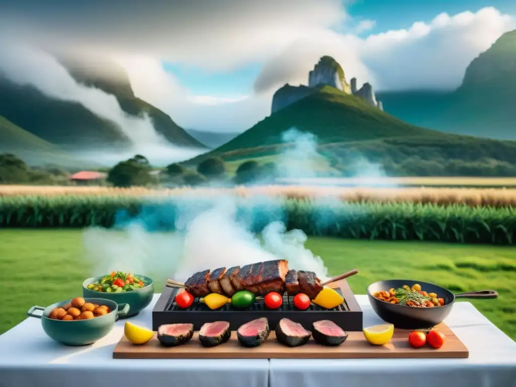 Una competencia de asadores en Uruguay, destacando la innovación en el asado