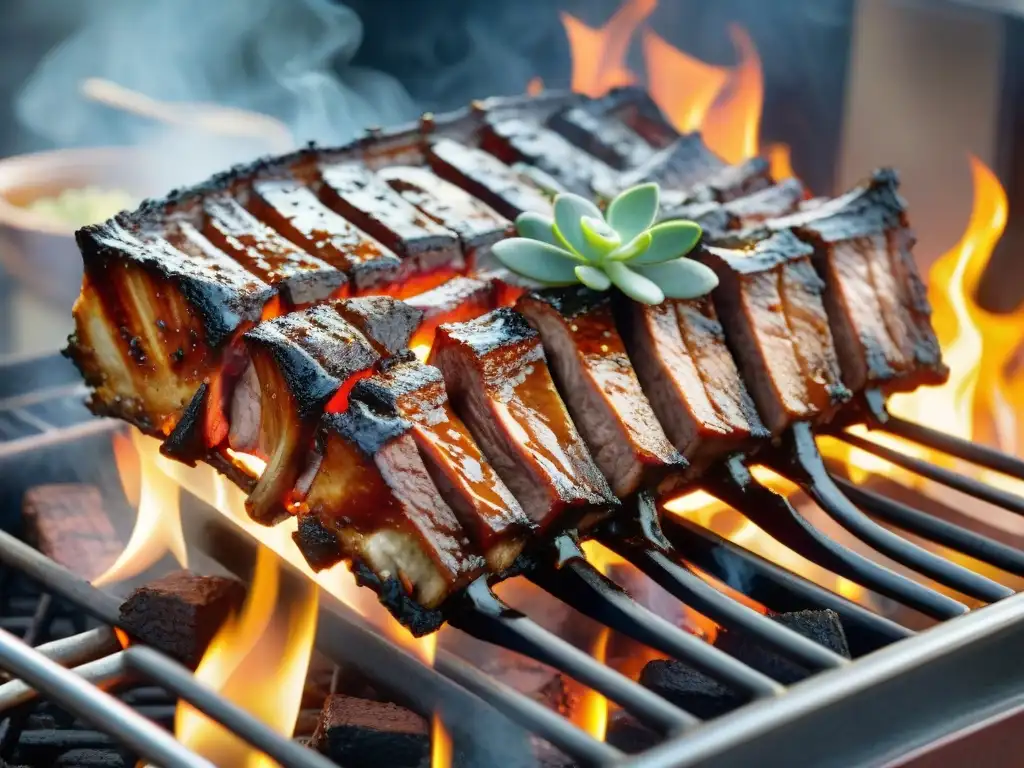 Costillas asadas en la parrilla con consejos para asado de costilla