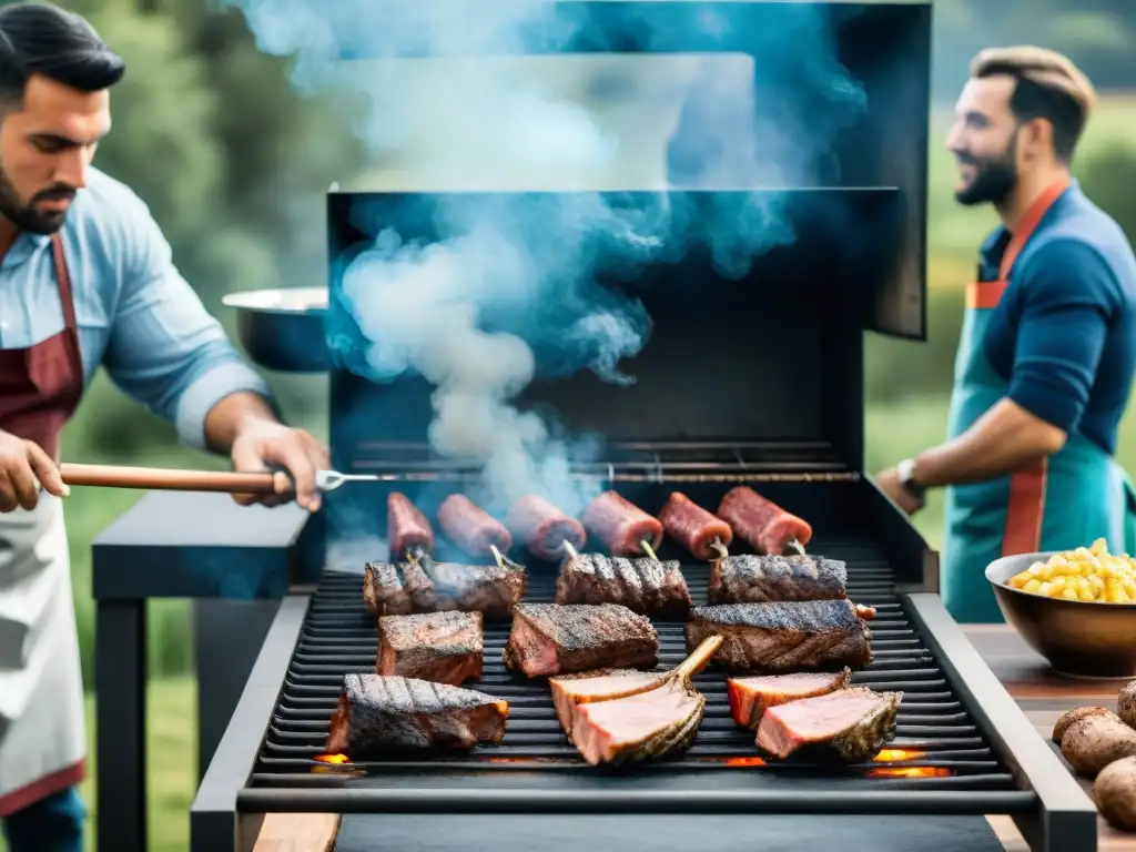 Curso parrillada asado uruguayo: Aprende a asar carne en un entorno campestre, rodeado de naturaleza y deliciosos aromas a la parrilla