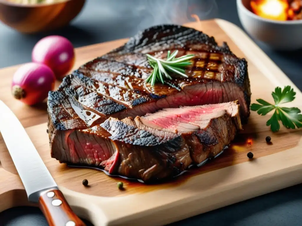 Delicada marbrura en un jugoso asado uruguayo, técnicas asado uruguayo carne