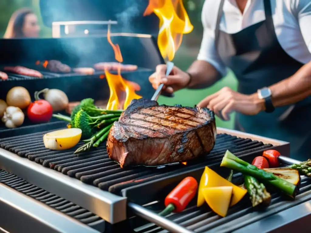 Deliciosa parrillada gourmet con técnicas avanzadas de asado en parrillas de alta gama