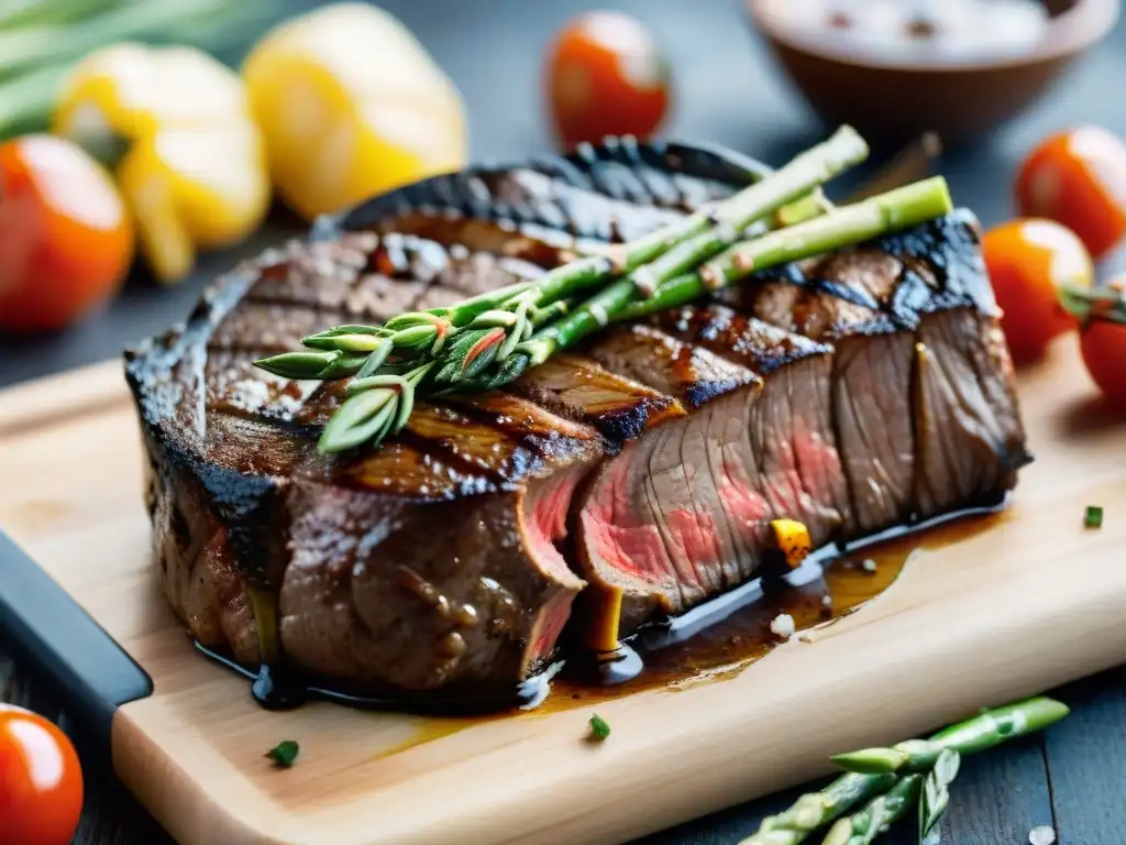 Una deliciosa parrillada rodeada de amigos, capturada con técnicas innovadoras para fotografiar asado