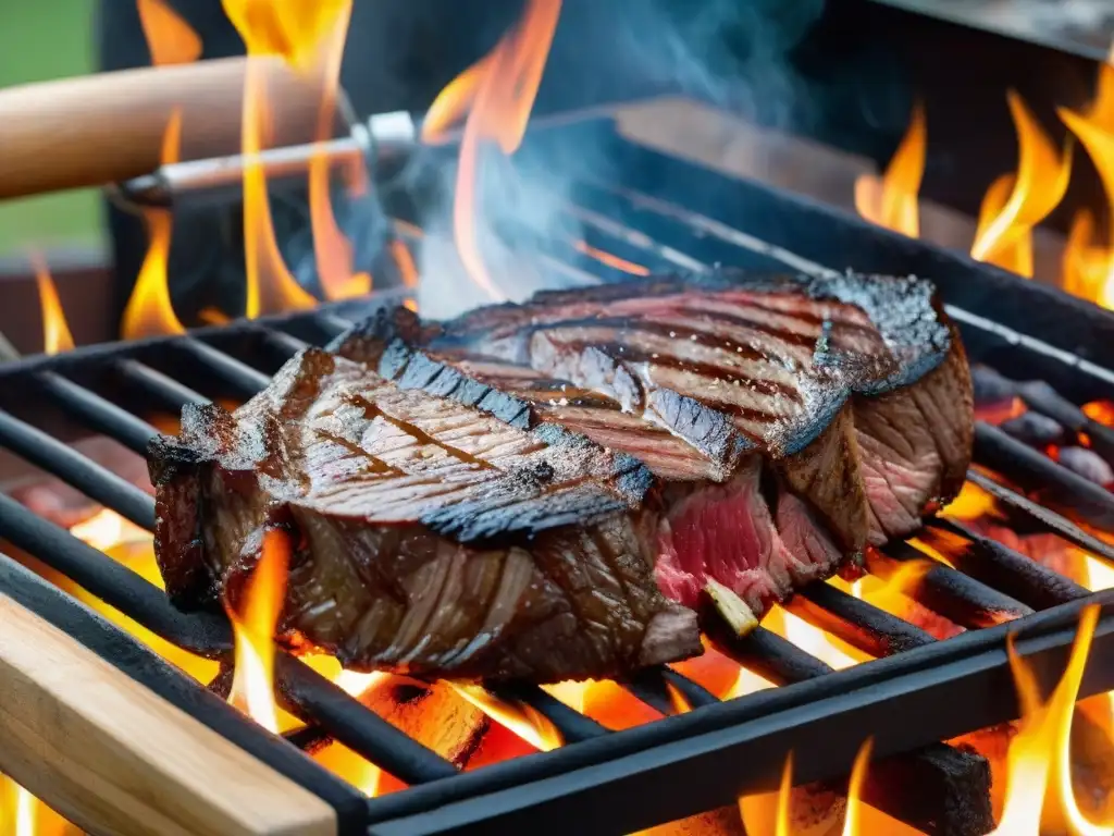 Delicioso asado argentino a la parrilla para principiantes