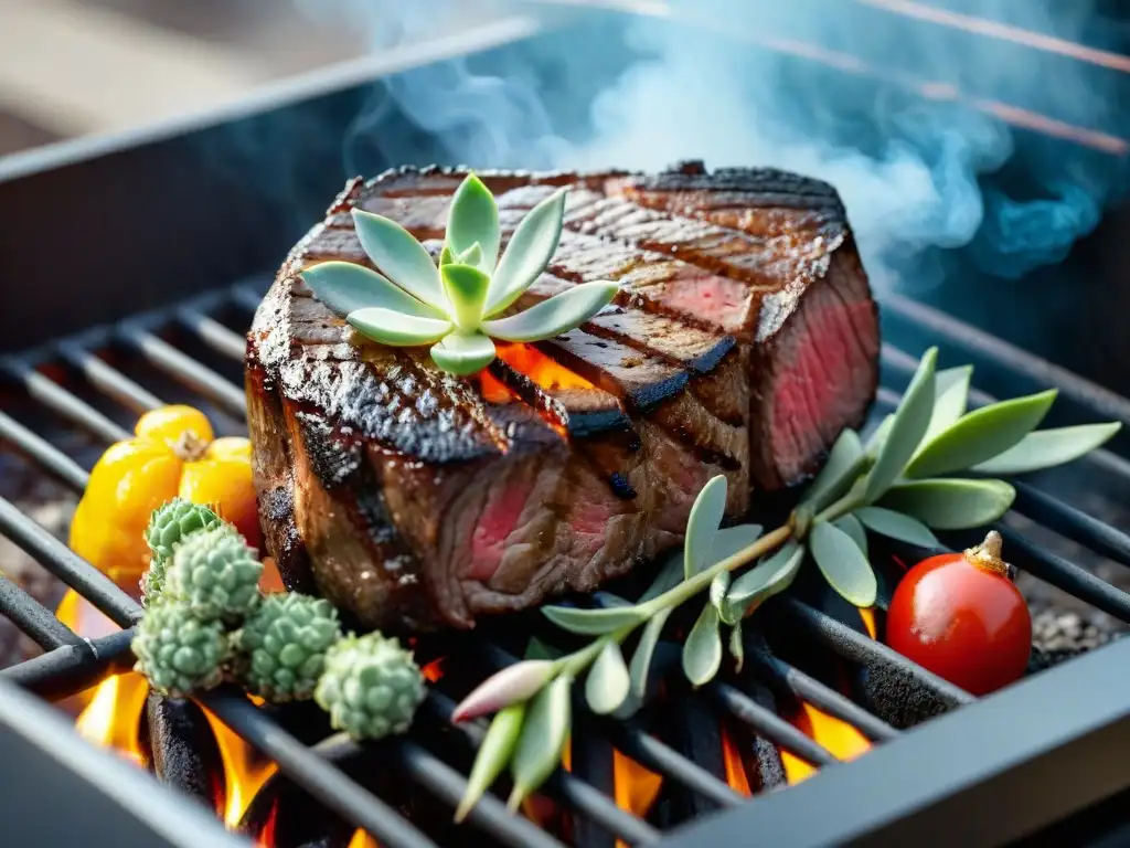 Delicioso asado jugoso con las mejores técnicas de barbacoa premium