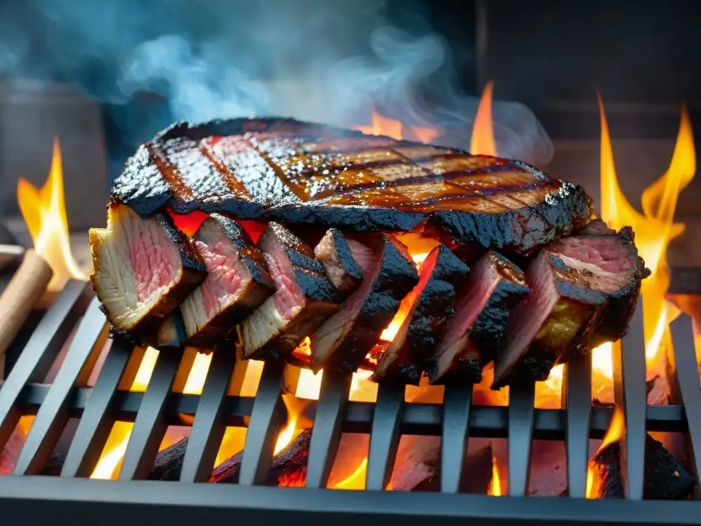 Delicioso Asado de Tira Uruguayo revelando los secretos de la parrilla