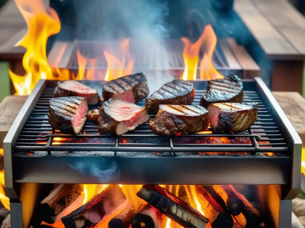 Delicioso asado uruguayo con las mejores técnicas para un jugoso sabor