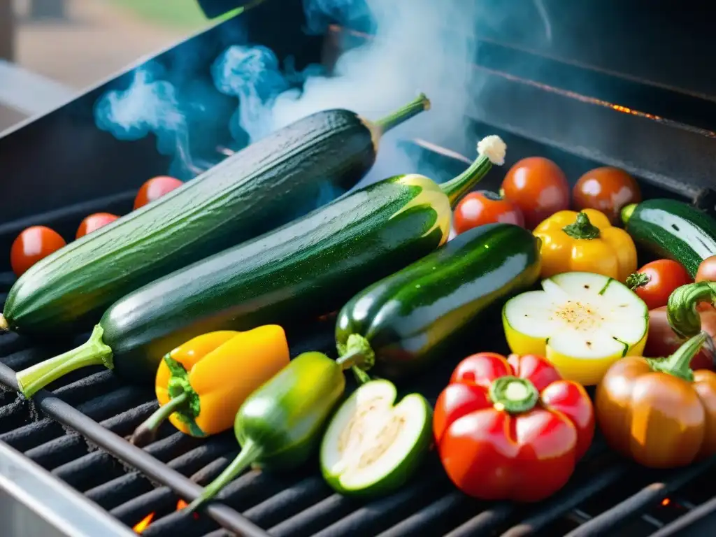 Delicioso asado uruguayo saludable con opciones vegetales a la parrilla