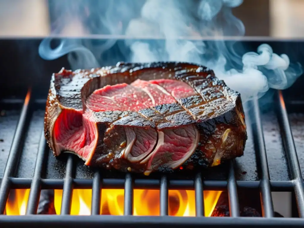 Delicioso filete de Wagyu en la parrilla, técnicas alta cocina para asado