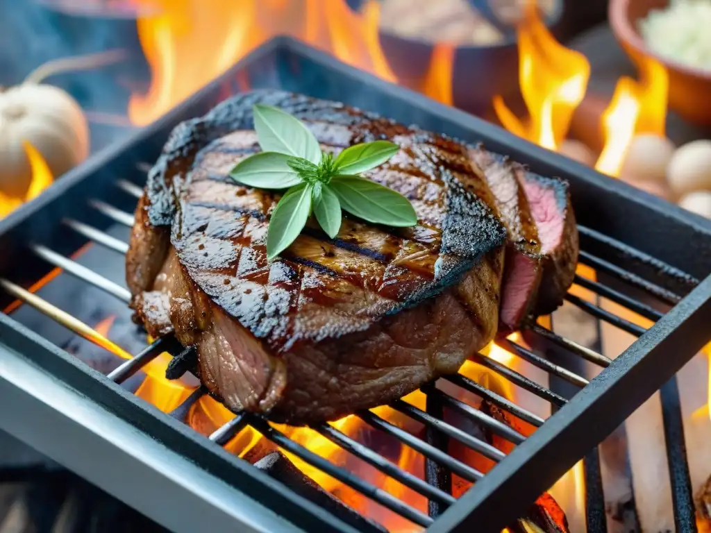 Delicioso matambre asado uruguayo compartido en familia al aire libre, receta y maridaje