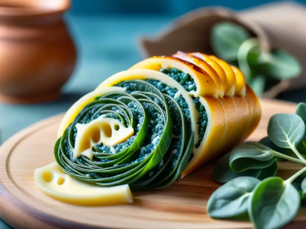 Delicioso Vacío Relleno con Espinacas y Queso Azul, una explosión de sabores