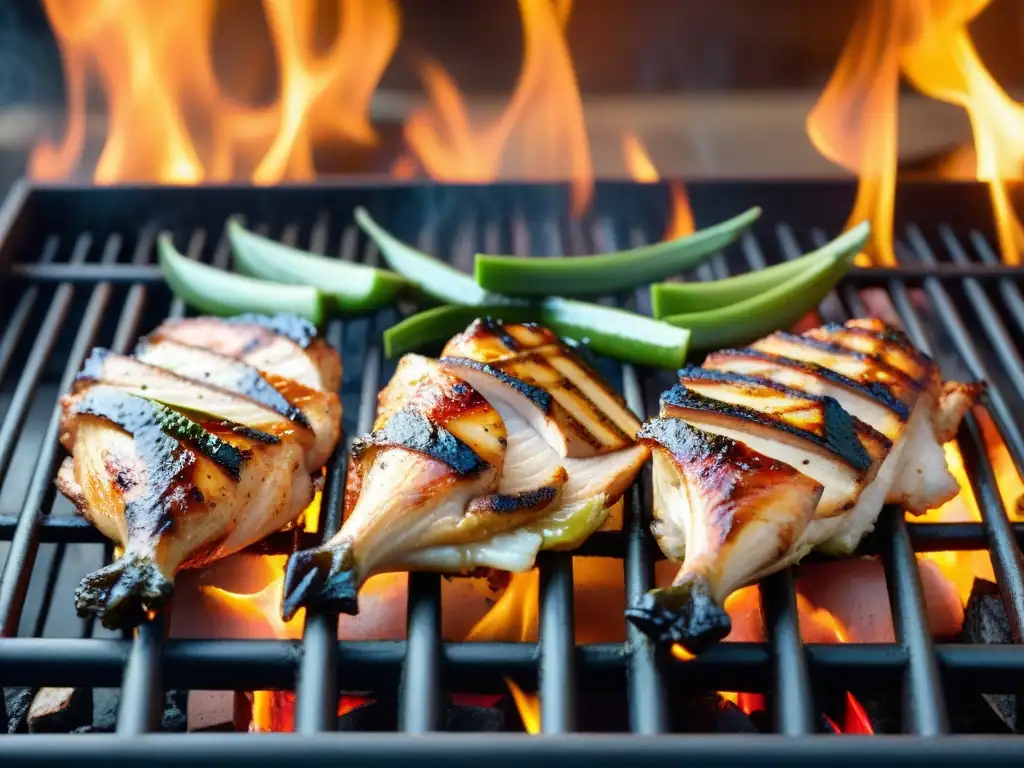 Deliciosos cortes de pollo a la parrilla en Uruguay