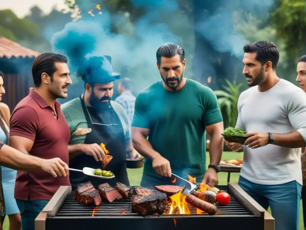 Diversidad y pasión en un asado uruguayo, donde la política se mezcla con la parrilla