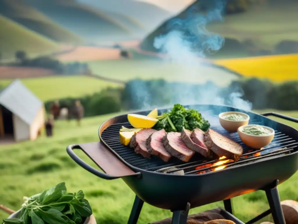 Experiencia gastronómica: asado uruguayo en el campo con amigos y familiares