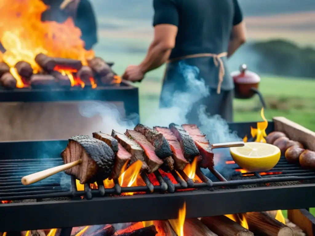 Expertos en asado de Uruguay exhiben sus habilidades en evento tradicional