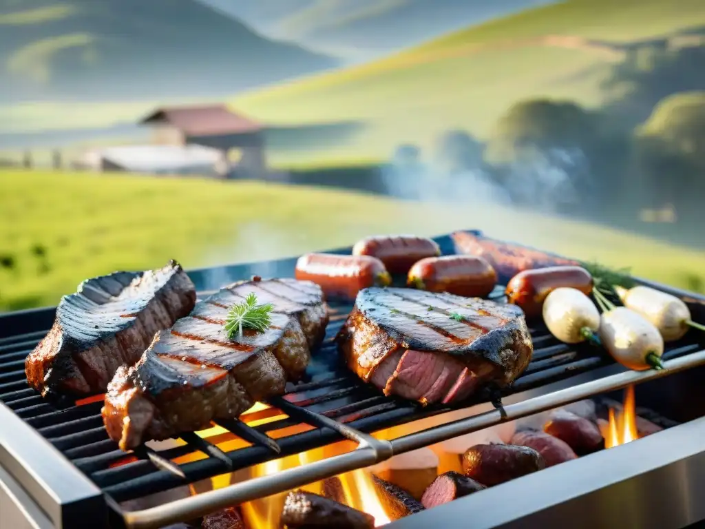 Exquisitas combinaciones de asado y cerveza en Uruguay, en un entorno campestre pintoresco