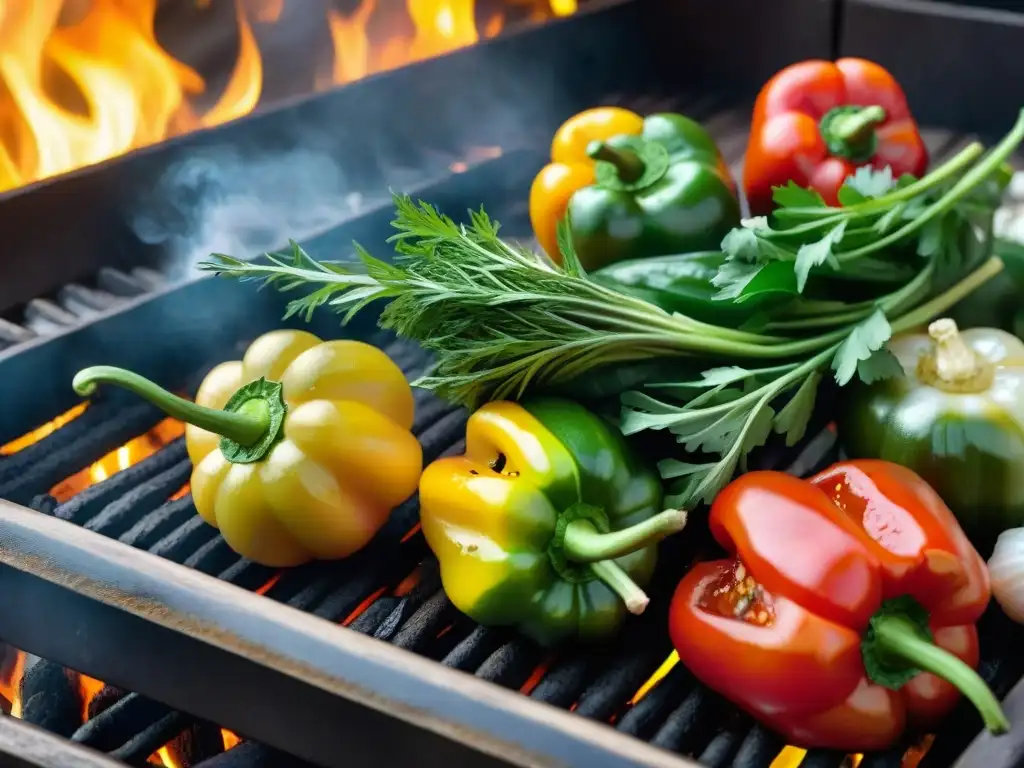 Un festín de asado de verduras: consejos completos, con vegetales a la parrilla y hierbas frescas