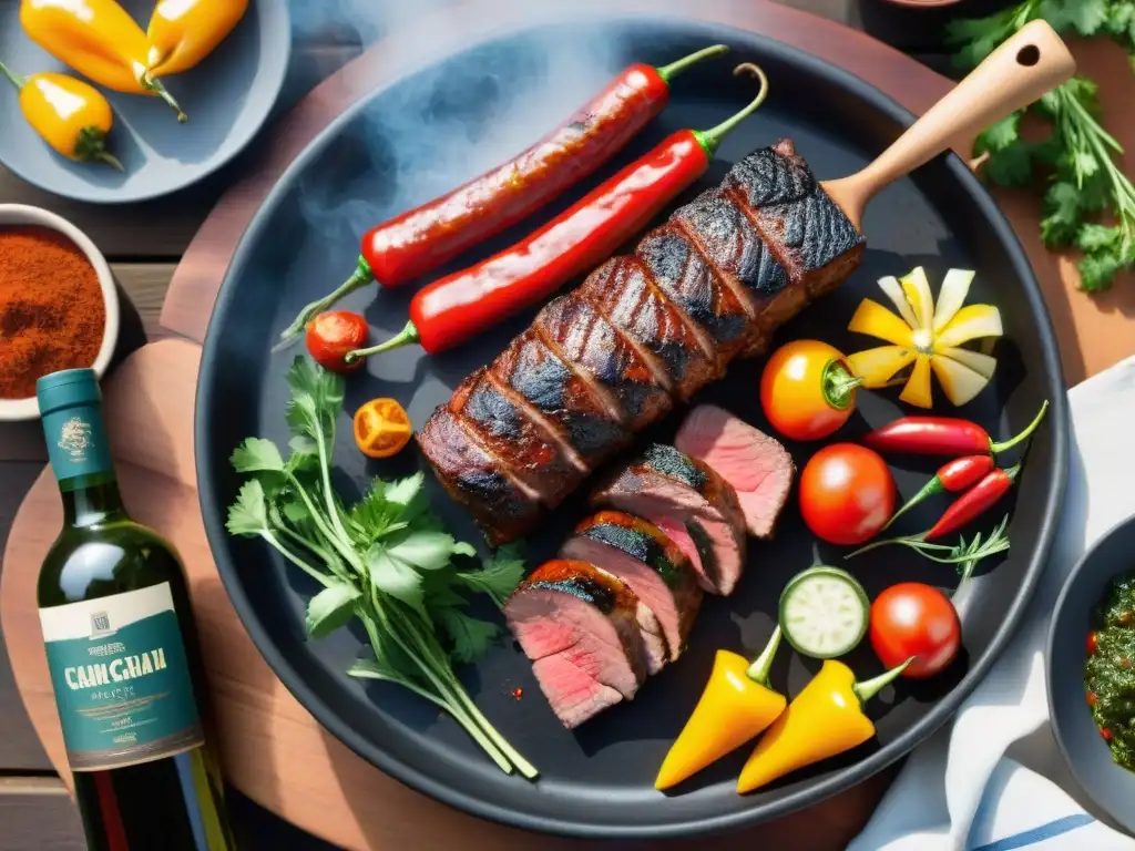 Un festín de sabores: asado uruguayo con fusión de productos locales e internacionales