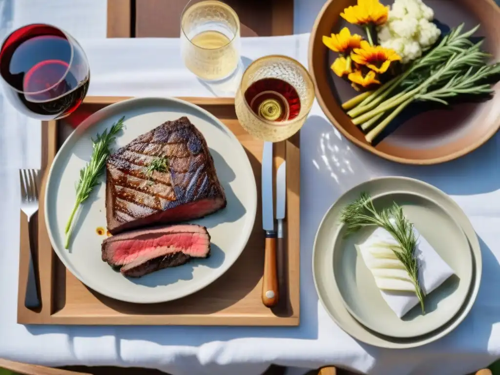 Un festín uruguayo: Maridaje Tannat Uruguay gastronomía con carne a la parrilla y vino tinto