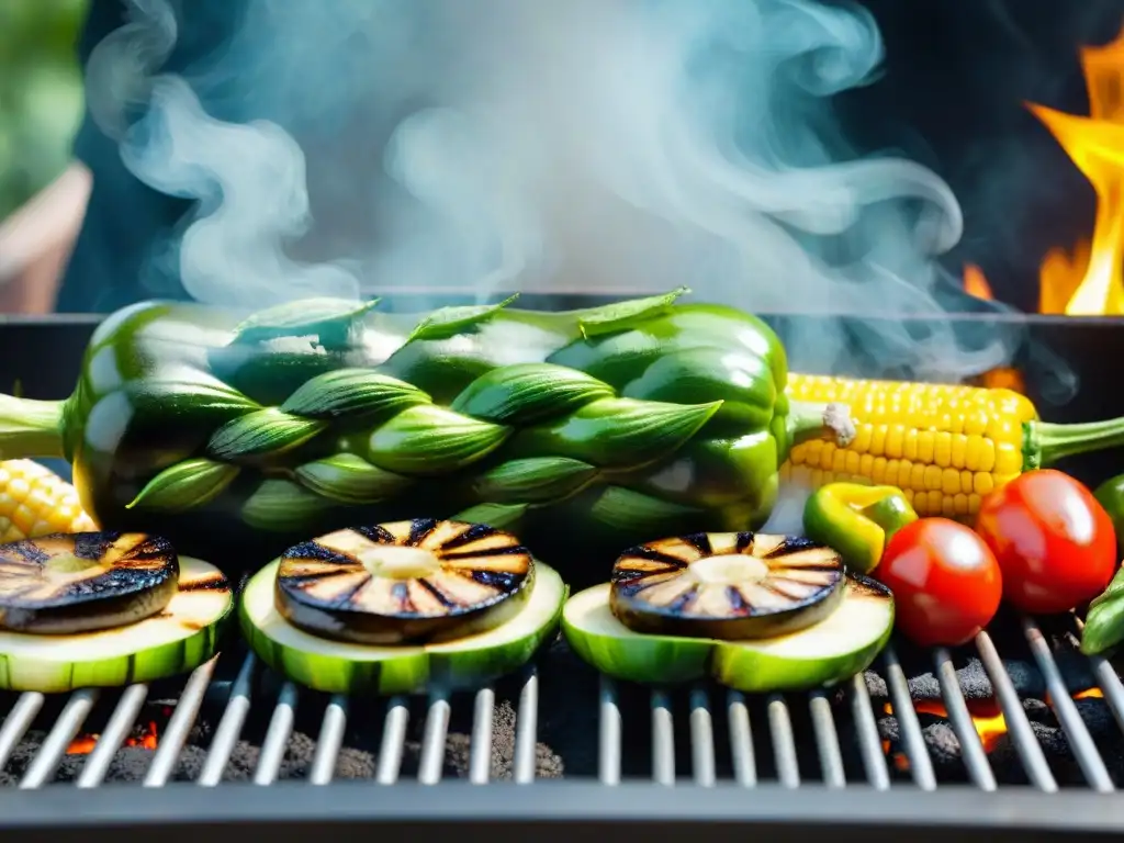 Un festín vegano en la parrilla: vegetales a la parrilla con perfección, creación del Chef Martín Molteni