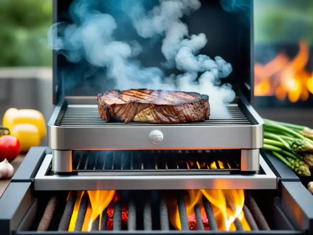 Gadgets innovadores para parrilladas: una parrilla de última generación con control de temperatura preciso y diseño elegante