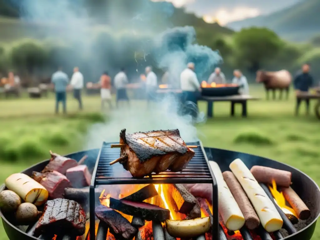 Celebrando la historia del asado uruguayo en la naturaleza con amigos y sabores auténticos