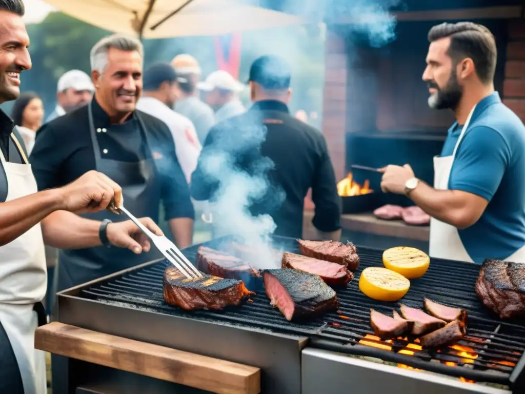 Maestros del asado compiten en Uruguay, revelando secretos para ganar concursos asado