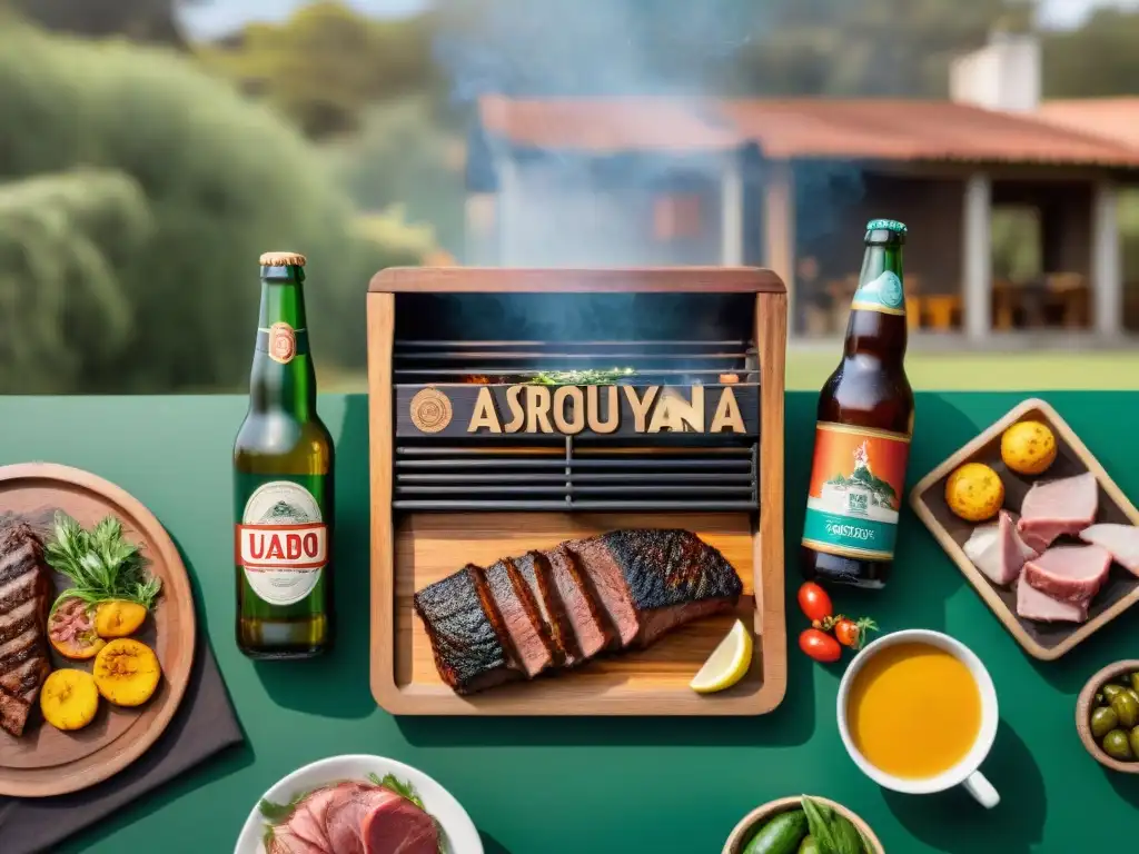 Maridaje perfecto: cervezas artesanales y asado Uruguay en un ambiente vibrante y tradicional