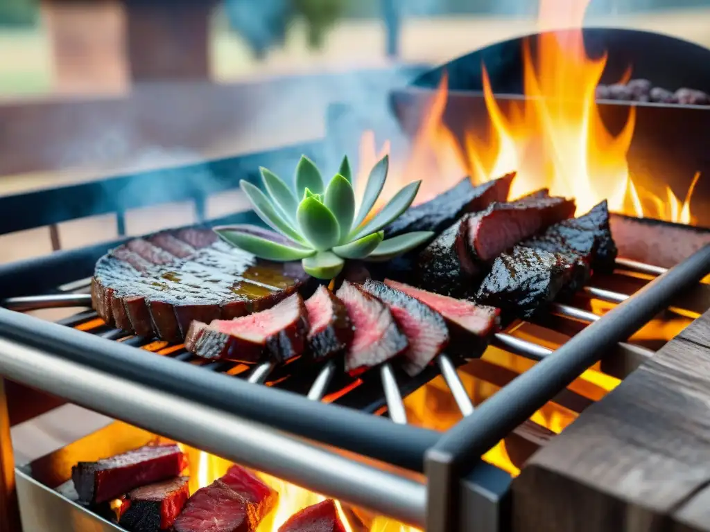 Maridaje perfecto con vino asado uruguayo y amigos disfrutando al aire libre