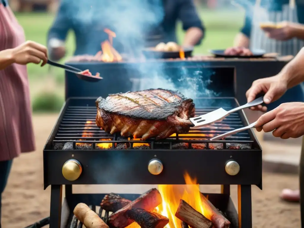 Disfrute de la mejor experiencia de asado con amigos y los mejores ventiladores para asado, en una escena tradicional uruguaya