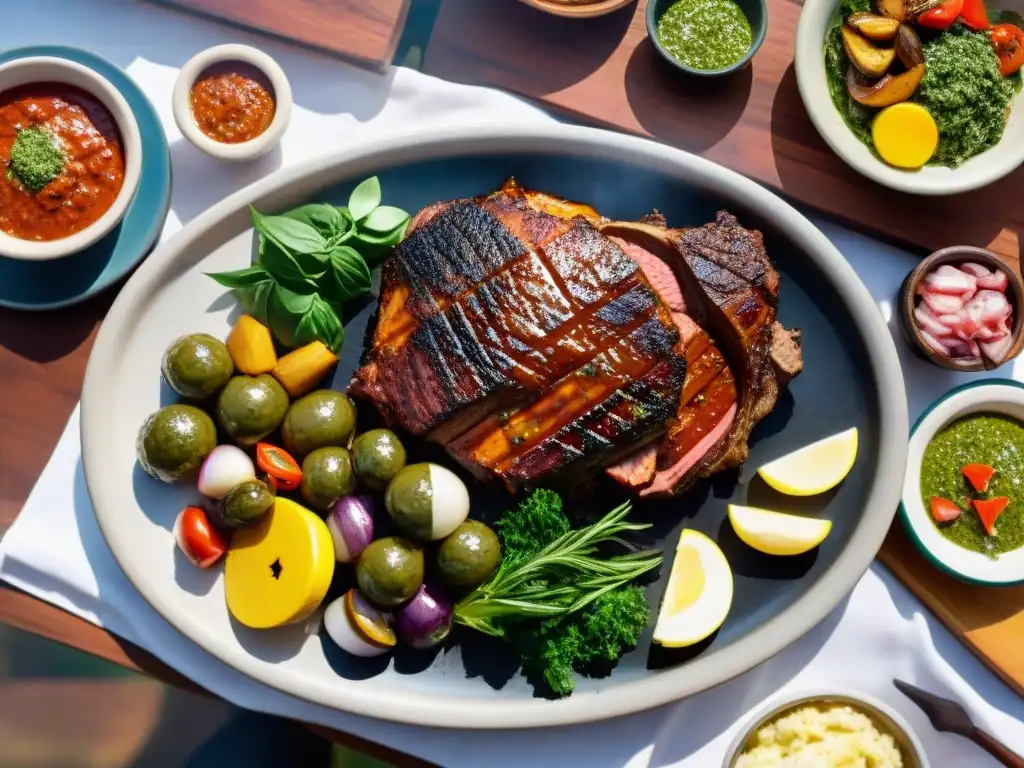 Disfruta de los mejores cortes para asado uruguayo en una parrillada al atardecer