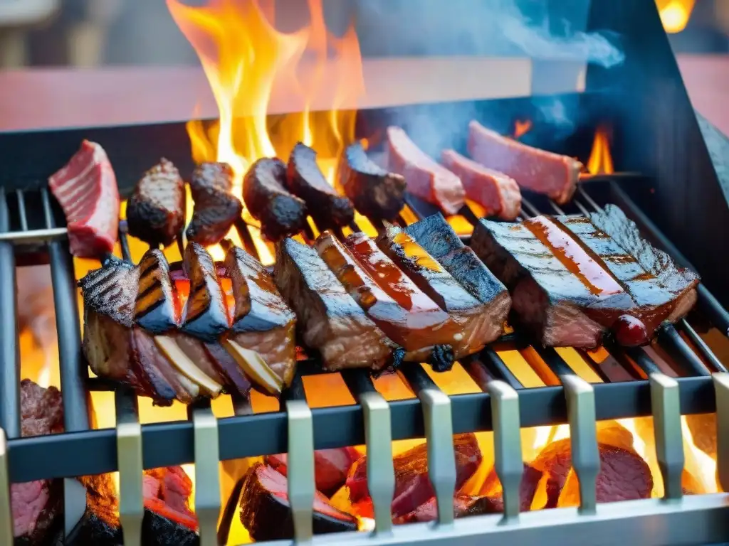 Deléitate con los mejores cortes exóticos para parrilladas en un vibrante restaurante uruguayo